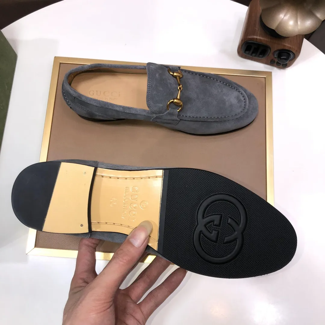 Men's shoes 💰580💰[GUCCI—Gucci] The latest high-end version of Gucci. Official website new model. Available at the same time at counters, the uppers are made of original cowhide imported from Italy/matched with the original special material splicing design concept; "highlight, high-end, grade, extravagance" and exquisite workmanship (original mesh fabric) sole: original factory special outsole size (38-45) (custom-made 45 non-returnable)